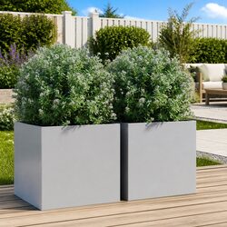 Elevate Your Outdoor Space with Galvanised Steel Planters