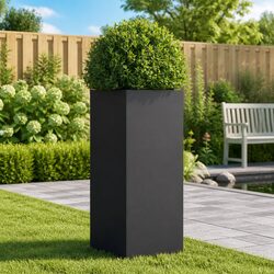 Elevate Your Space with a Black Steel Planter