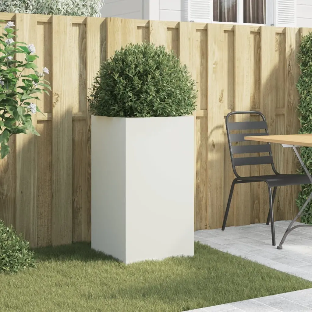 Steel Planter 42 x 38 x 75 cm Sturdy Construction for Outdoor Patio Garden Decor