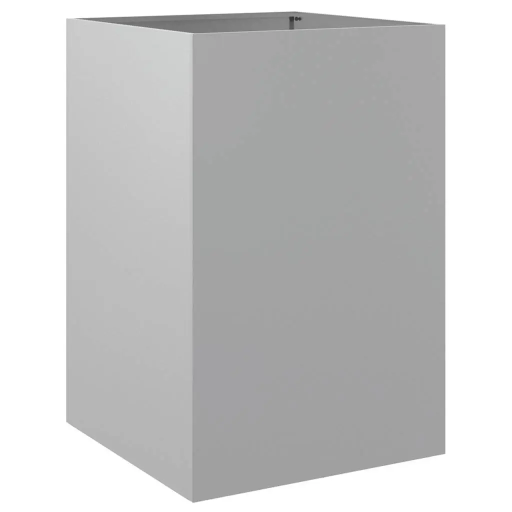 Garden Planter Box 52x48x75cm Galvanised Steel Outdoor Patio Pot