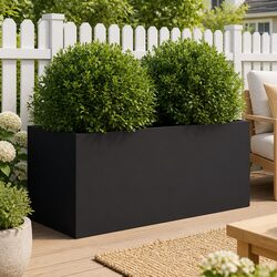 Enhance Your Outdoor Decor with a Black Steel Planter