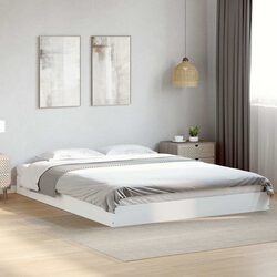 Sturdy 150x200 cm White Bed Frame for Your Bedroom