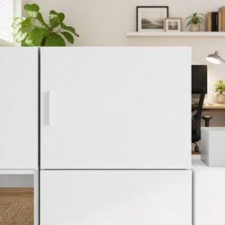 White Wall-Mounted Storage Cabinet for Home Organization