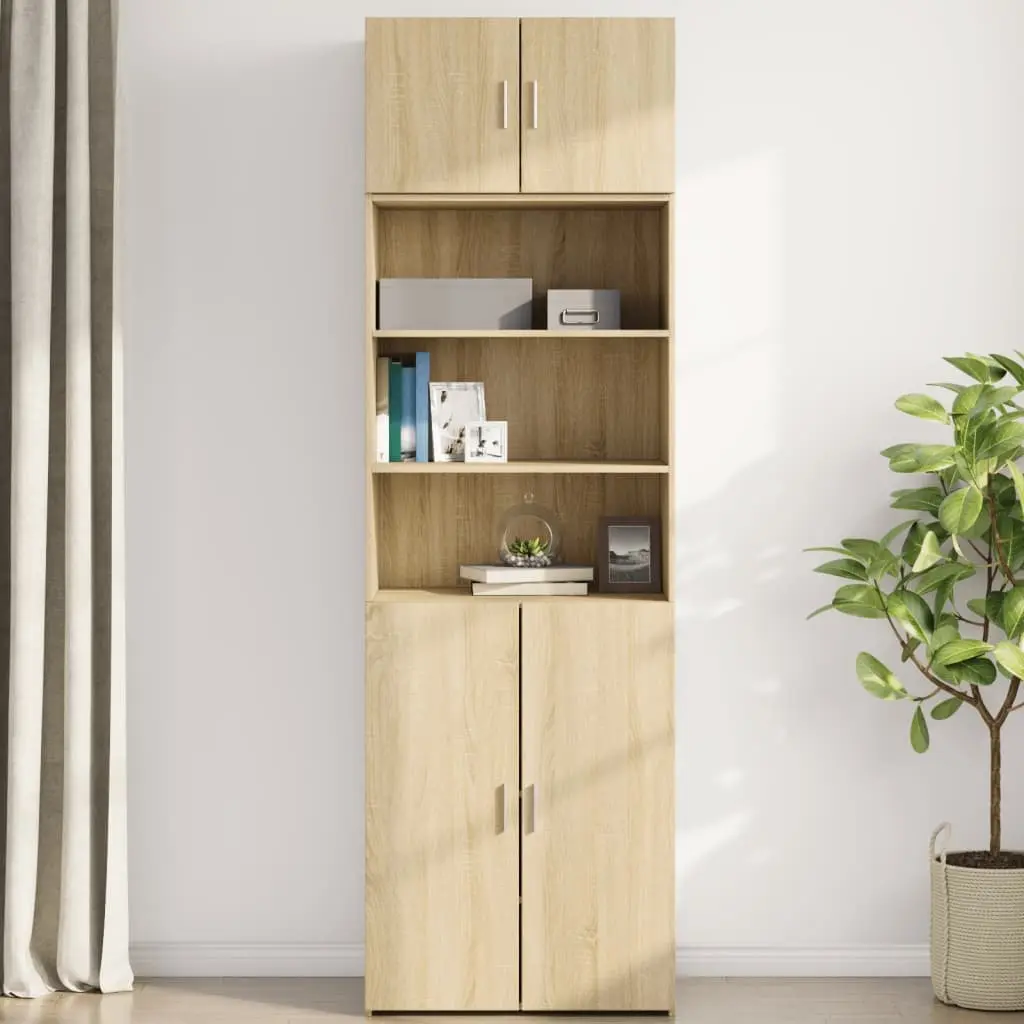 Wall Cabinet 70 x 42.5 x 40 cm Sonoma Oak Brown Engineered Wood Storage Hanging Furniture