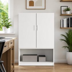 Elegant White Wall-Mounted Organizer for Your Home
