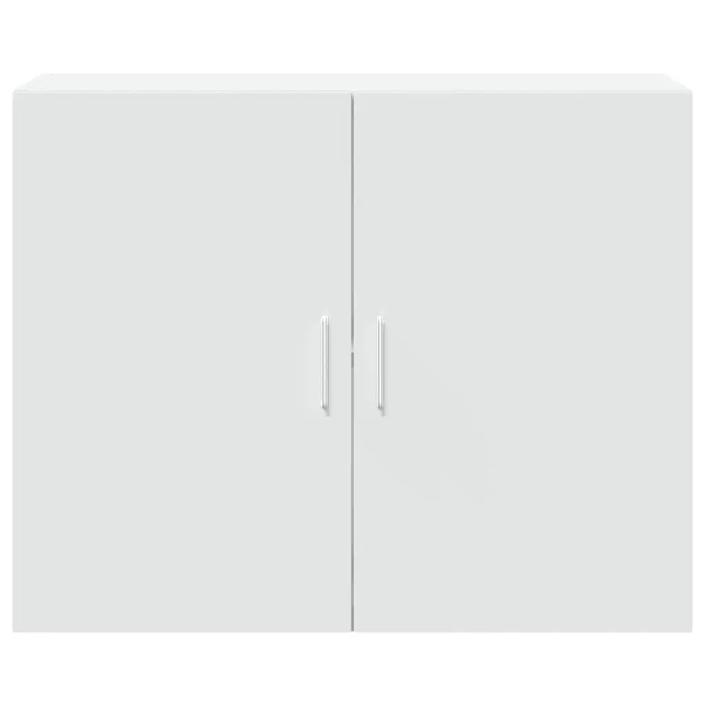Wall Cabinet White Engineered Wood Storage Furniture Wall-mounted Organizer