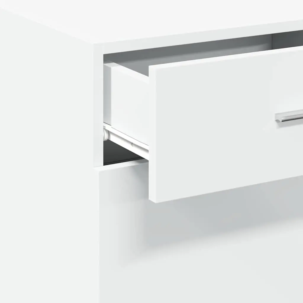 Engineered Wood Sideboard Cabinet with Drawer and Door White 45x42.5x93cm