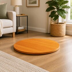 Enhance Your Space with a Round Brown Wooden Table Top