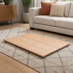 Rustic Rectangular Pine Table Top for Dining 90x45x1.7cm