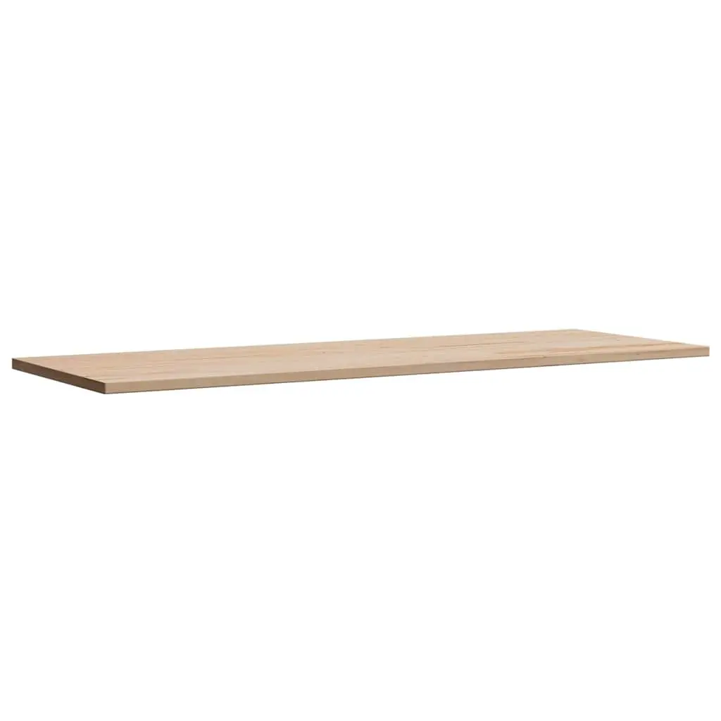 Rectangular Table Top 110x40cm Solid Pine Wood Rustic Brown Replacement Surface