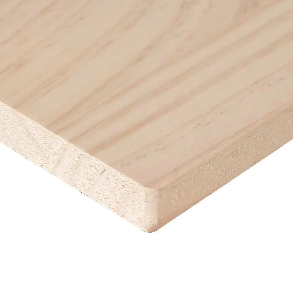 Rectangular Wooden Table Tops 100x50cm Brown Solid Pine Wood 4 Piece Set