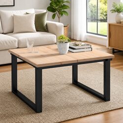 Rectangular Solid Wood Table Top 80x40cm Brown Pine Replacement Dining Furniture
