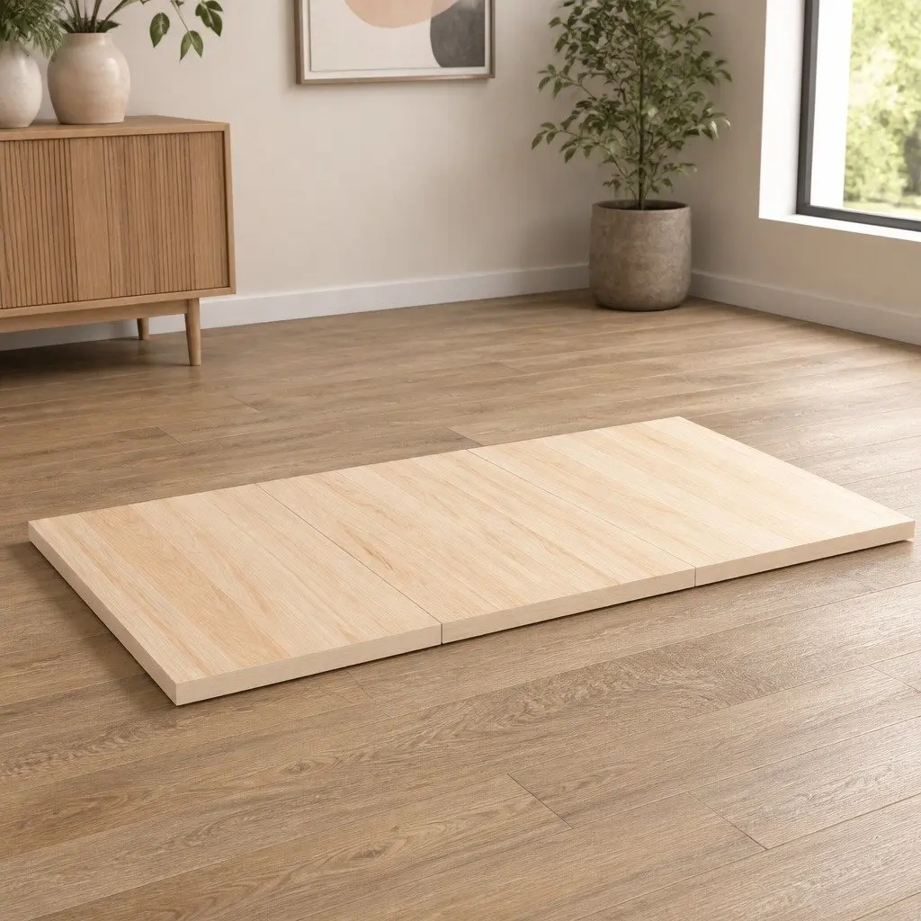 Wooden Table Top 80x47cm Rectangular Solid Pine Wood Brown