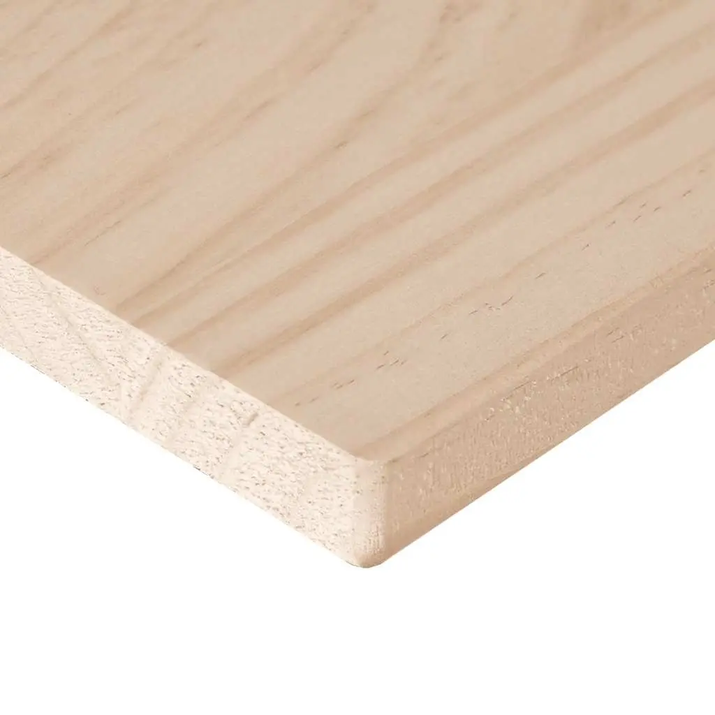 Wooden Table Top 80x47cm Rectangular Solid Pine Wood Brown