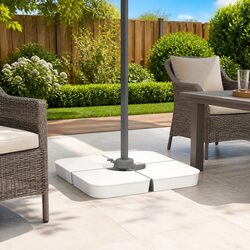 Enhance Your Outdoor Space with a 4-Piece Parasol Base Set