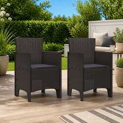 Enhance Your Outdoor Space with This Brown Chair Set