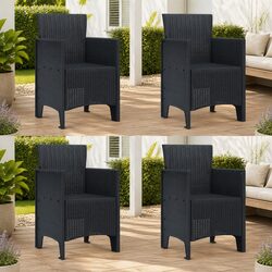 Enhance Your Patio with This 4-Piece Garden Chair Set