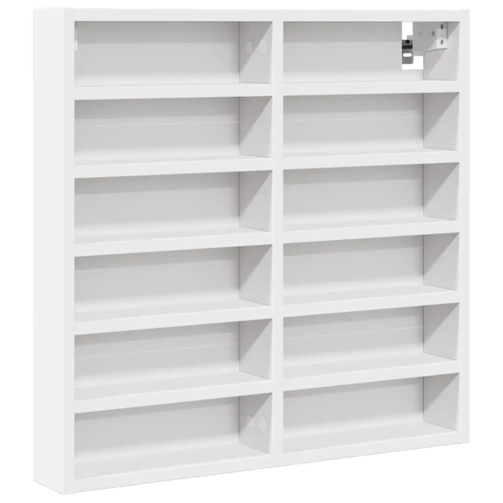 Floating Vitrine Cabinet 60x8.5x58 cm Engineered Wood Storage Wall Shelf