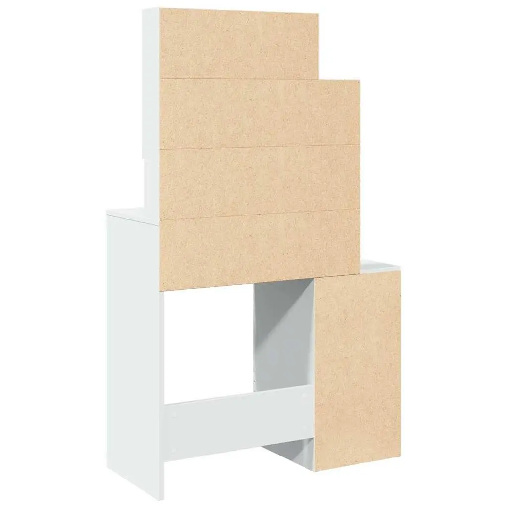 Dressing Table with Mirror and Storage Drawer White