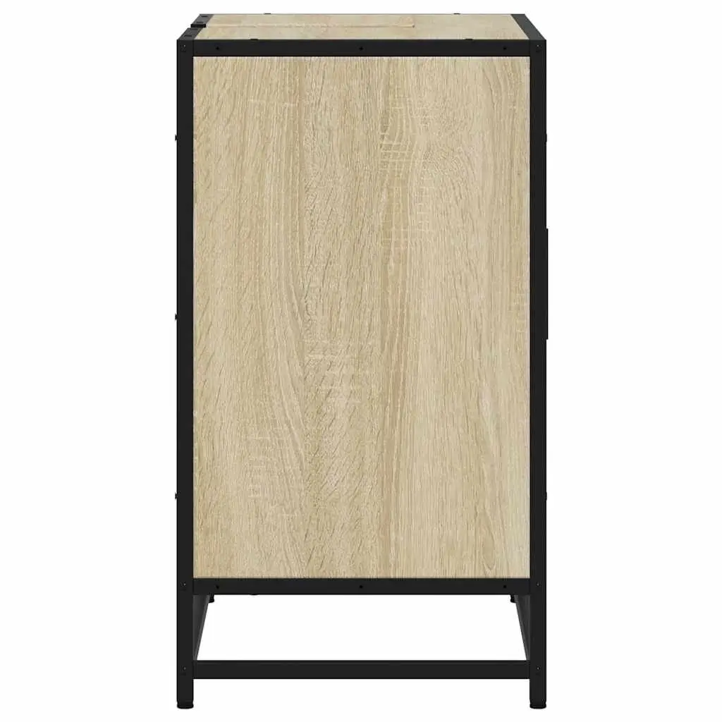 Bathroom Sink Cabinet 65x33x60 cm Brown Engineered Wood Vanity Unit with Pre-Drilled Sink Hole and Ample Storage Space