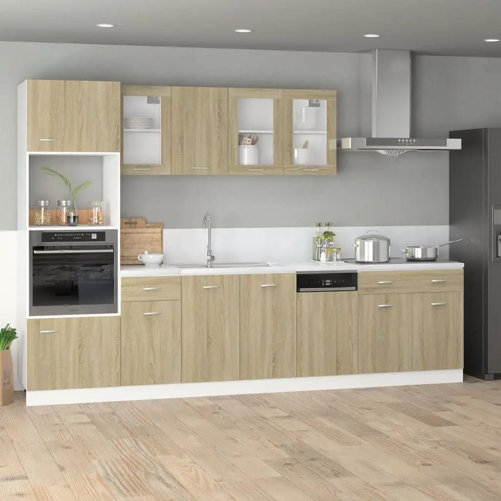 Drawer Bottom Cabinet 80cm Brown Engineered Wood Ample Storage Space