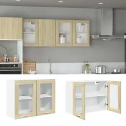 Enhance Your Space with Hanging Glass Cabinet 80x31x60cm