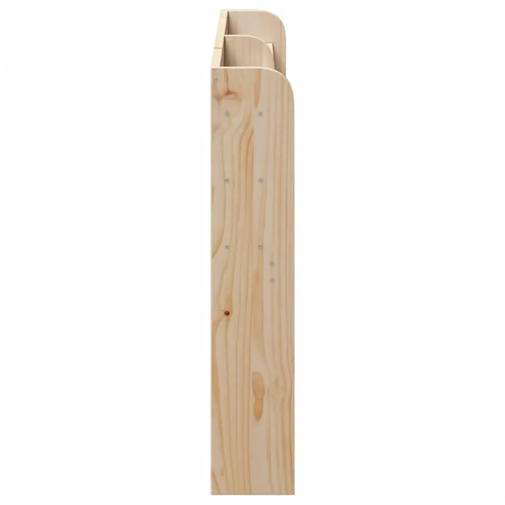 Headboard with Storage Shelves 120 cm Solid Pinewood Bedroom Furniture