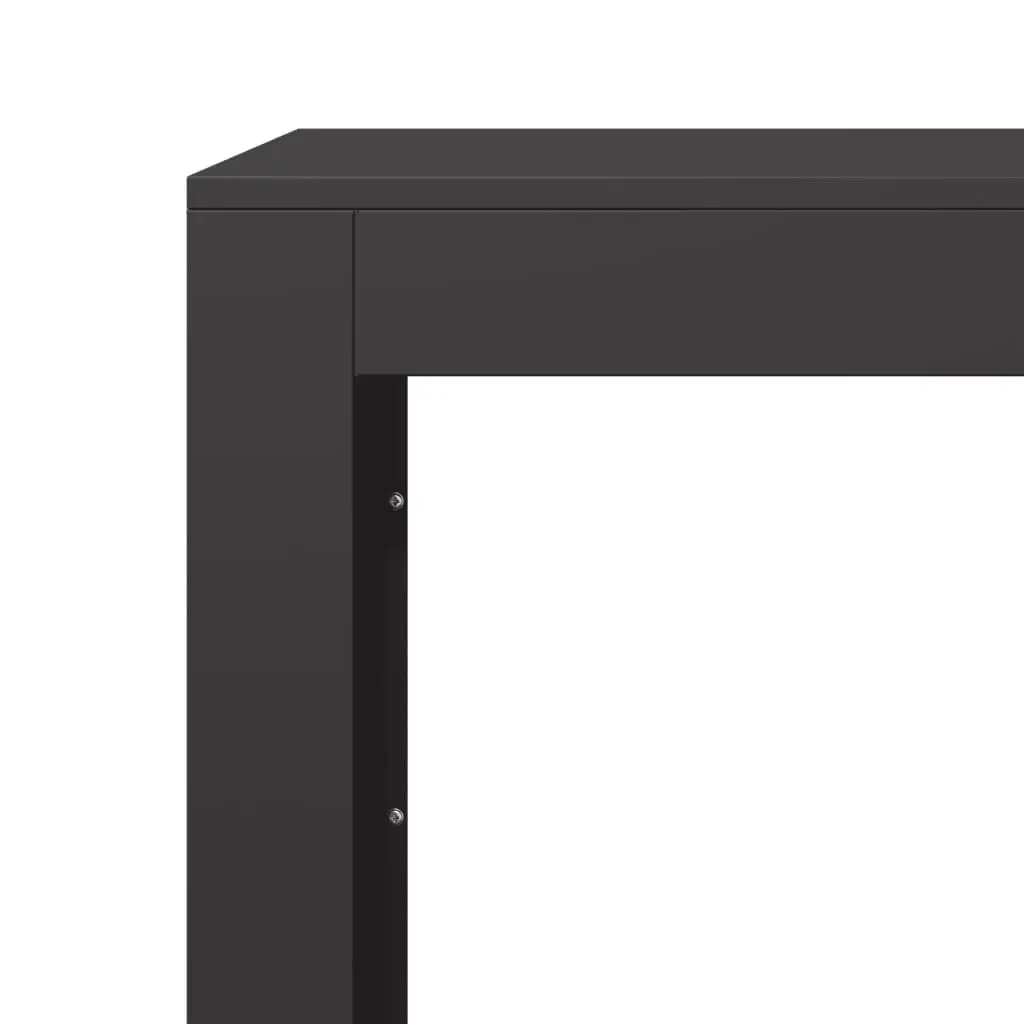 Firewood Rack Steel Heavy Duty Black Log Storage Stand for Fireplace