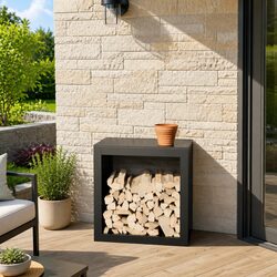 Organized Firewood Storage Rack for Your Outdoor Space