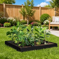 Elevate Your Garden with This Stylish Black Steel Planter