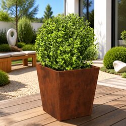 Outdoor Silver Garden Planter 40x40x40 cm for Your Space