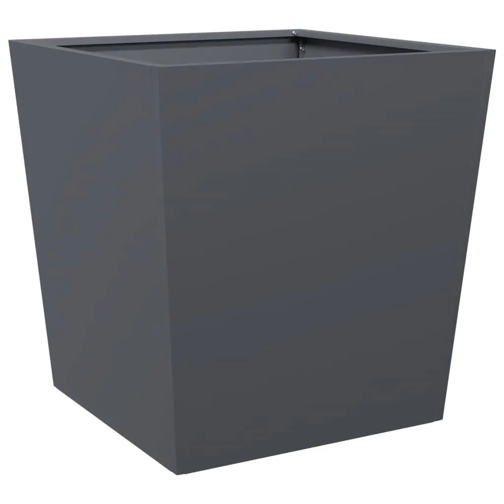 Garden Planters 50x50x50 cm Steel Square Rust-Resistant Outdoor Planter Pot 2 pcs