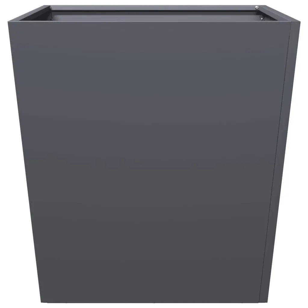 Garden Planters 50x50x50 cm Steel Square Rust-Resistant Outdoor Planter Pot 2 pcs