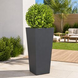 Enhance Your Outdoor Space with 2 Anthracite Garden Planters