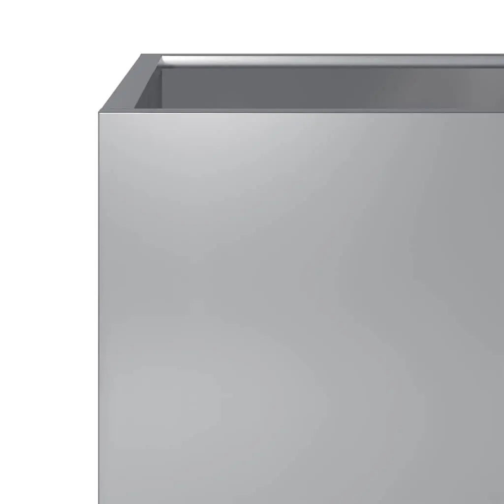 Garden Planter 50x50x50cm Galvanised Steel Square Raised Bed Outdoor