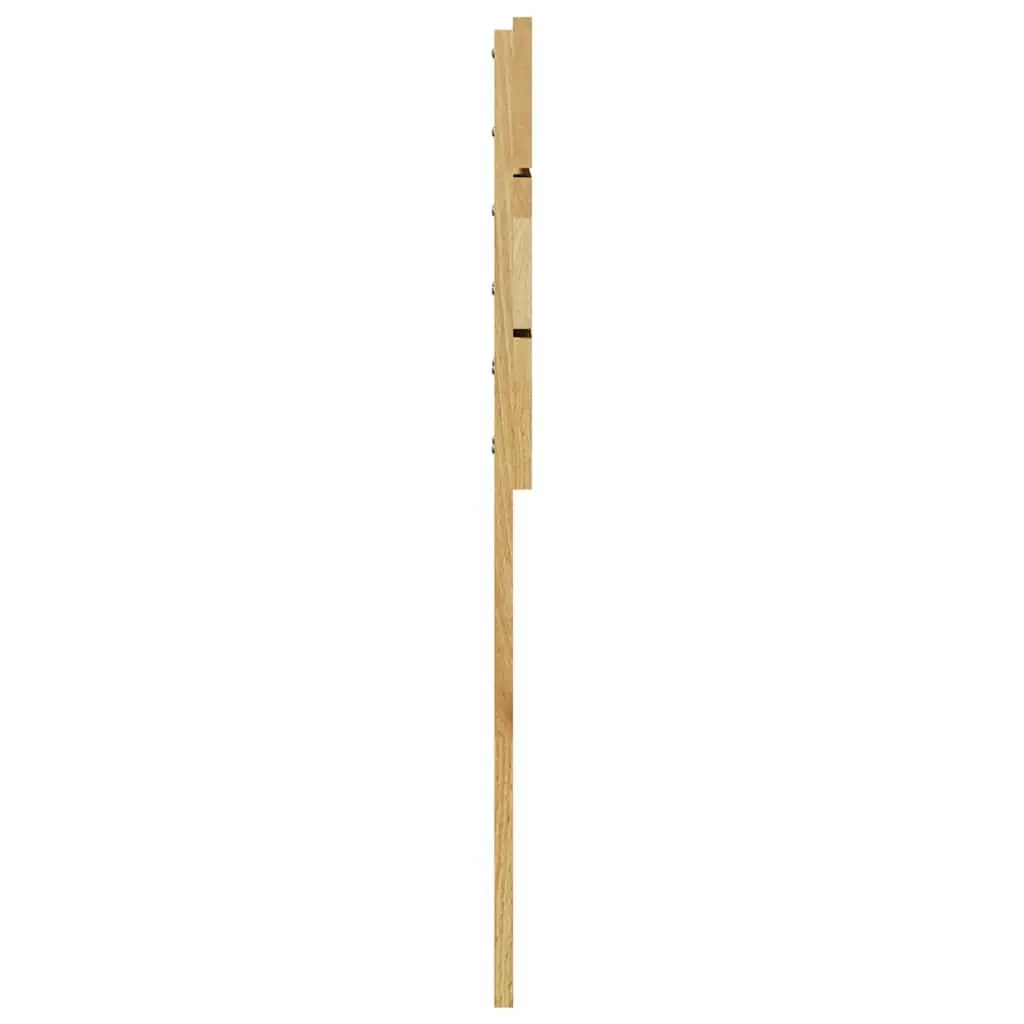 Headboard 120 cm Solid Oak Wood Brown Bedroom Bed Frame Support Backrest