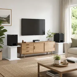 Enhance Your Space with White Speaker Stands 30x30x40 cm