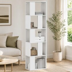 Enhance Your Space with a 5-Tier White Bookcase