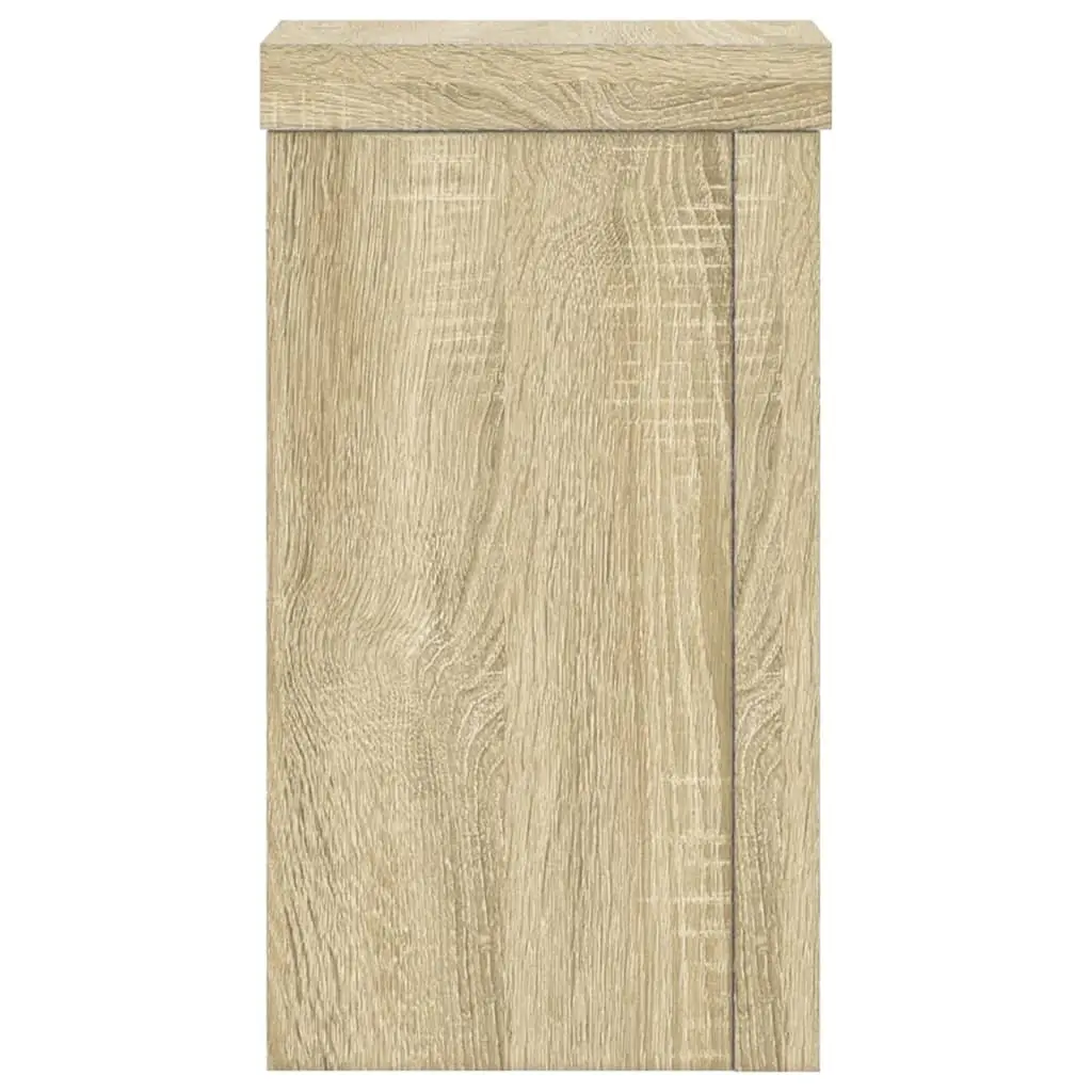 Plant Stands 10x10x18 cm 2 pcs Engineered Wood Sonoma Oak Flower Pot Display