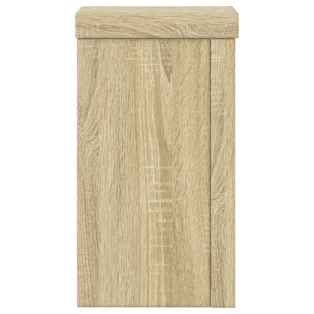 Plant Stands 10x10x18 cm 2 pcs Engineered Wood Sonoma Oak Flower Pot Display