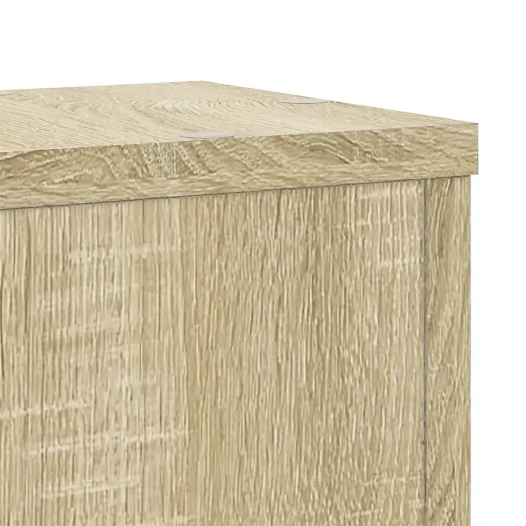 Plant Stands 17x17x60 cm Engineered Wood 2 pcs Sonoma Oak Flower Display