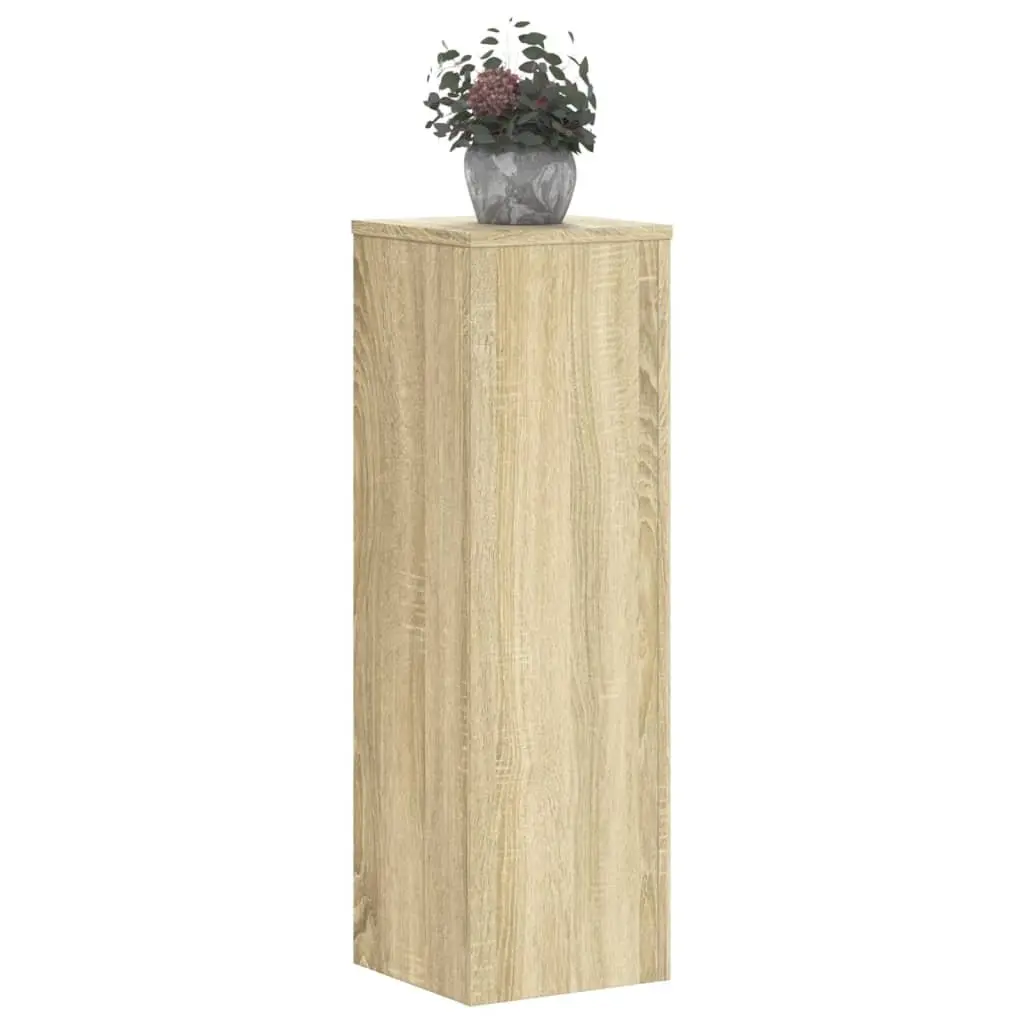 Plant Stands 25x25x80 cm 2 pcs Sonoma Oak Engineered Wood Flower Pot Display