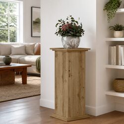 Plant Stand Engineered Wood Brown 33x33x80cm Tall Indoor Display Flower Pot