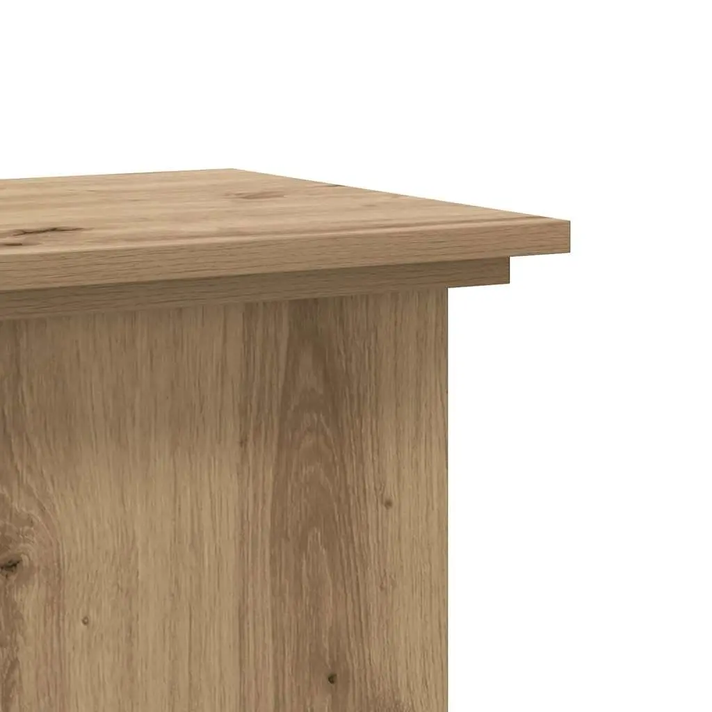 Indoor Plant Stand Brown Engineered Wood 33x33cm Tall 80cm Display for Flower Pots