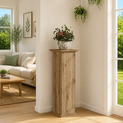 Brown Plant Stand 33x33x100cm for Enhancing Your Home Aesthetic