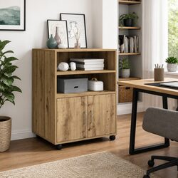 Enhance Your Space with a Brown Rolling Cabinet