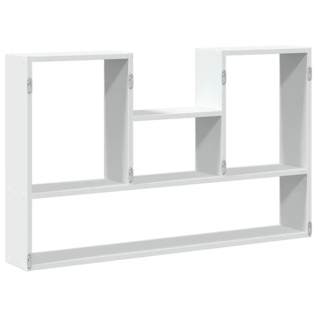 Wall Shelf 99x15x60cm White Floating Storage Display Organizer Engineered Wood