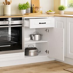 Maximize Your Kitchen Space with a Stylish White Cabinet