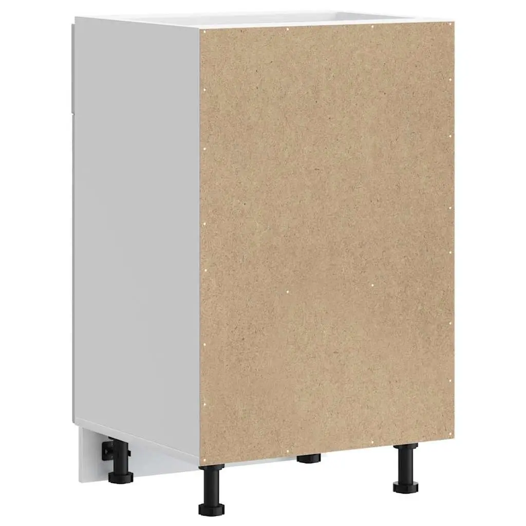 High Gloss White Kitchen Storage Cupboard Engineered Wood Base Cabinet