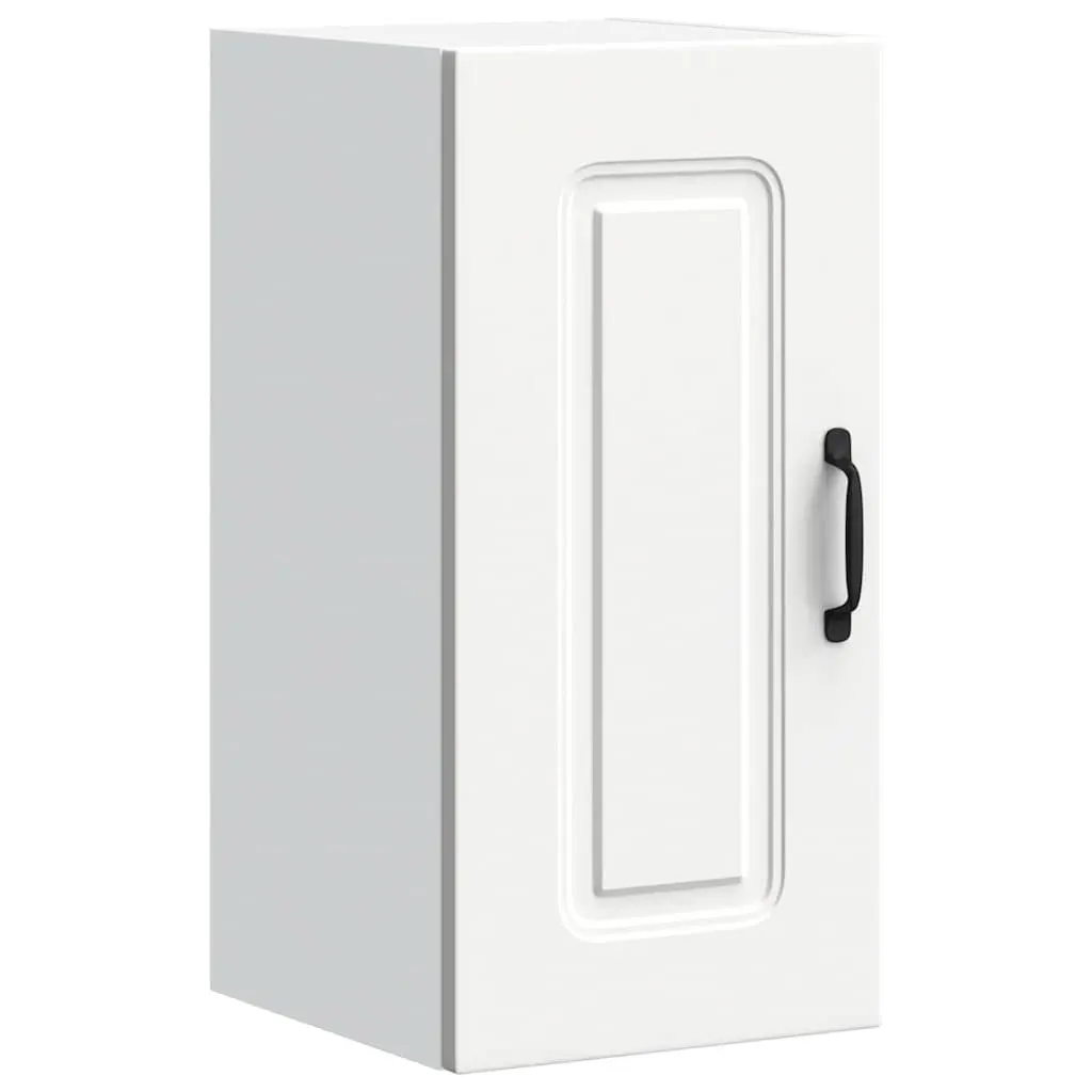 Kitchen Wall Cabinet White Engineered Wood Storage Cupboard Organiser